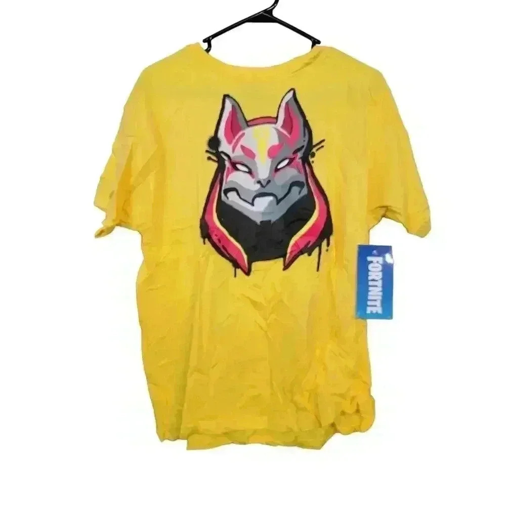 Fortnite Boy's Yellow Graphics Drift T Shirt